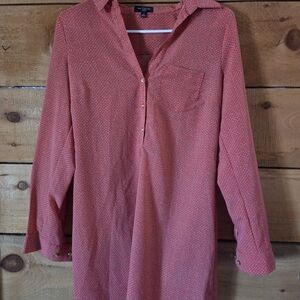 The Limited Ashton Geometric Diamond Print Shirt Dress